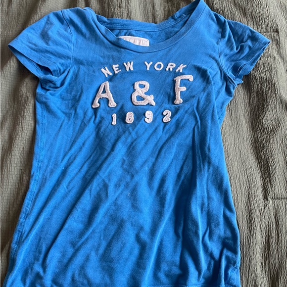 Abercrombie & Fitch Tops Blue Y2k Abercrombie Baby Tee Poshmark